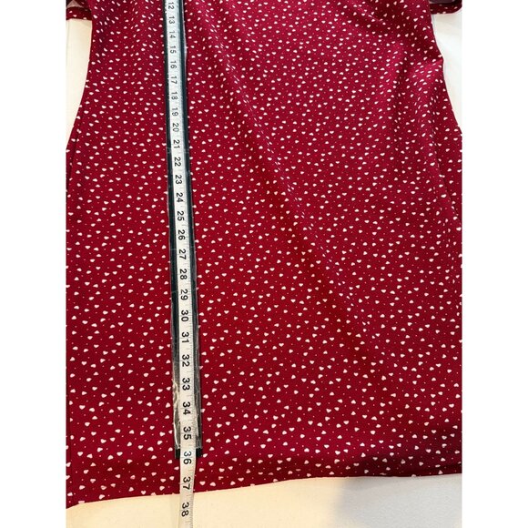 SHEIN Curve 3XL Red Heart Mini Dress • Puff Sleeve Plus Size - Picture 5 of 11